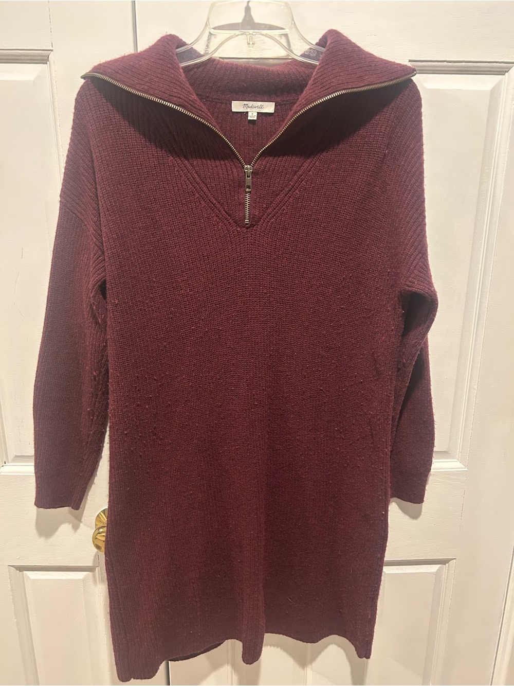 Madewell Burgundy Sweater Dress